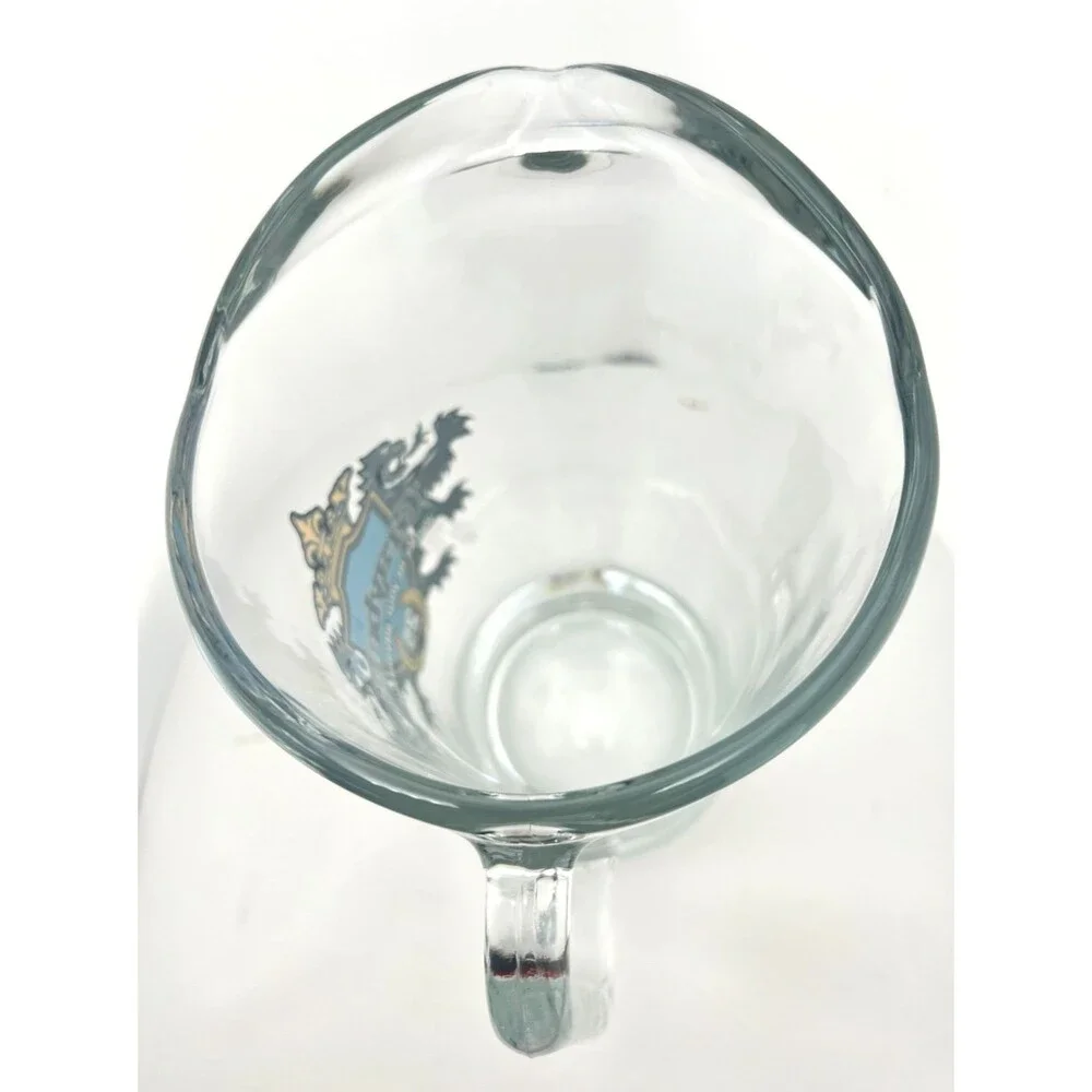 Vtg GraybaR Electric Glass Beer Pitcher Shield Coat of Arms 25th Anniversary
